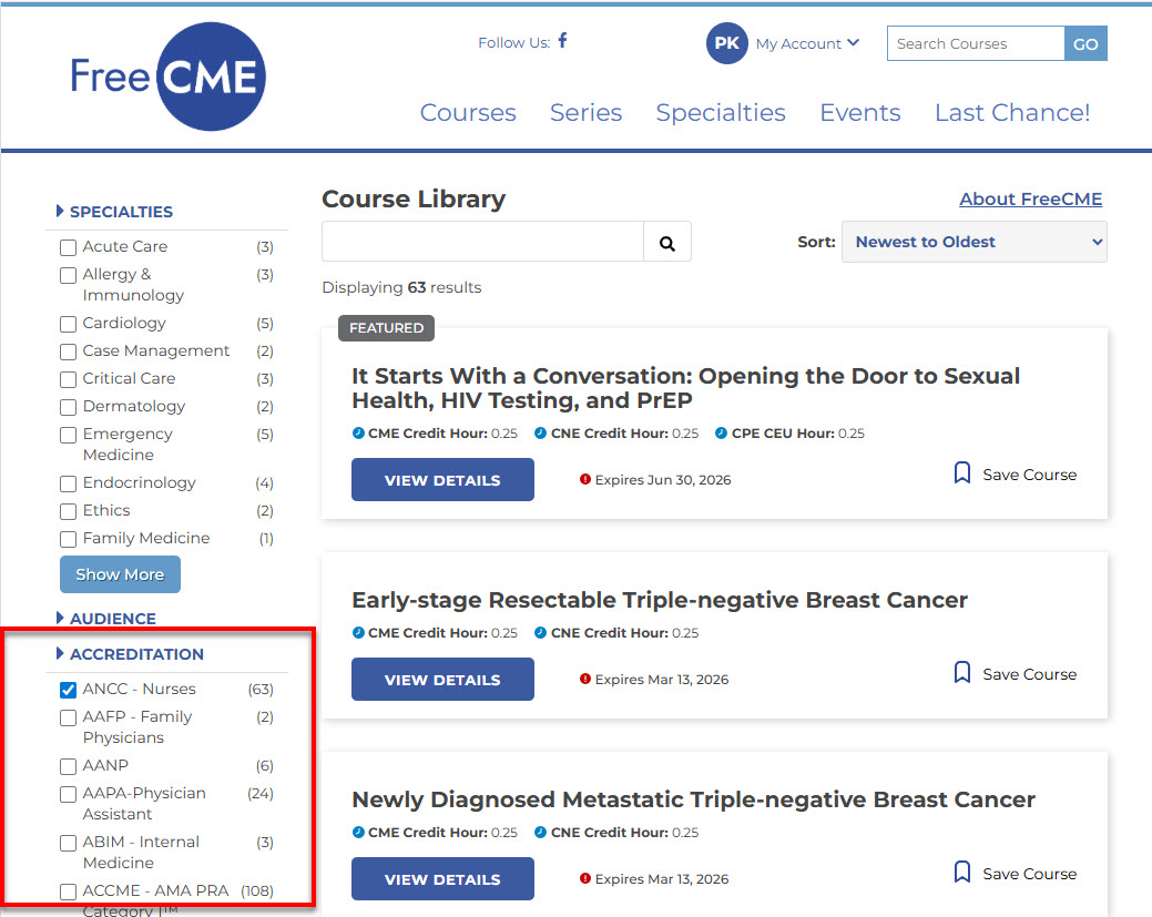 How to Find and Add Courses to Your FreeCME Account